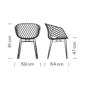 Sessel mit Holzbeinen UNI-KA 599 ET AL