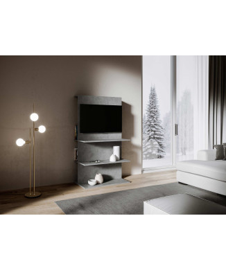 Loki TV-Ständer - Loki B TV-Ständer in gespachteltem Anthrazit