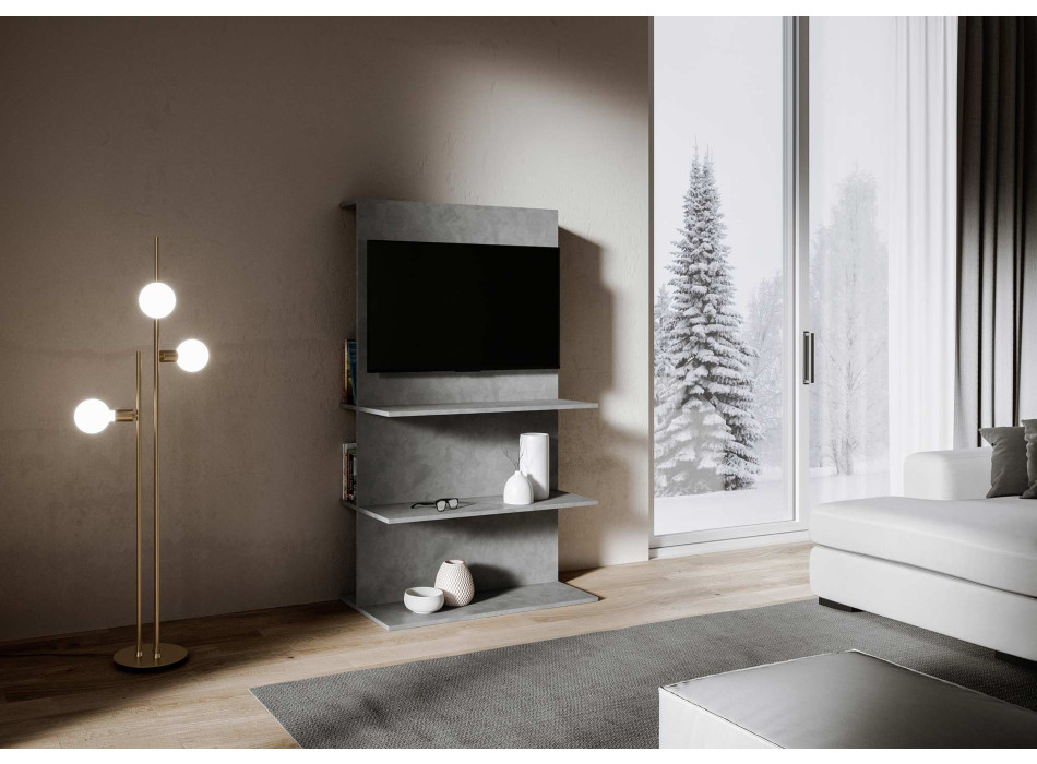 Loki TV-Ständer - Loki B TV-Ständer in gespachteltem Anthrazit