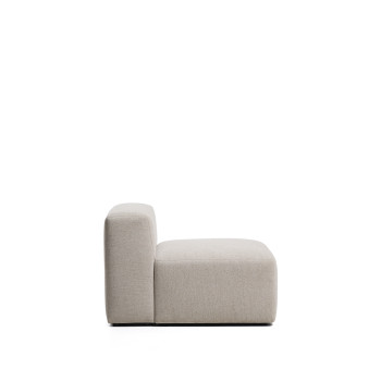 Blok Pouf aus braunem Chenille, 90 cm, FSC-zertifiziert (Mix-zertifiziert).