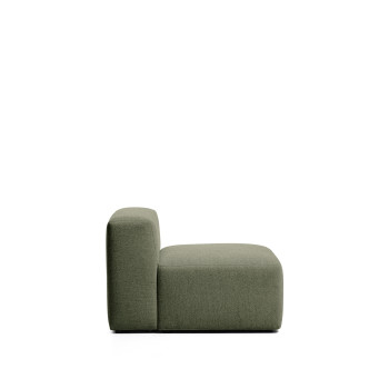 Blok Pouf aus braunem Chenille, 90 cm, FSC-zertifiziert (Mix-zertifiziert).
