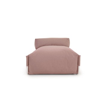 Quadratischer modularer Lounge-Sofa-Pouf für den Außenbereich