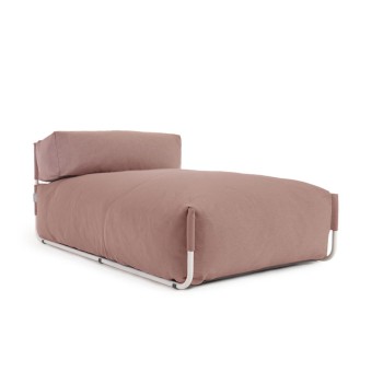 Quadratischer modularer Lounge-Sofa-Pouf für den Außenbereich