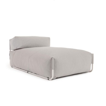 Quadratischer modularer Lounge-Sofa-Pouf für den Außenbereich