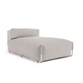 Quadratisches modulares Longue-Sofa für den Außenbereich