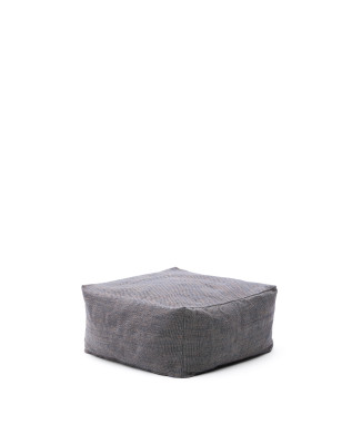 Vedell 100 % PET-Hocker, dunkelblau, 60 x 60 x 30 cm