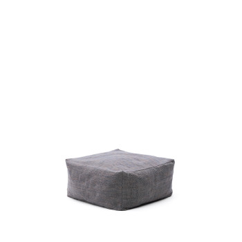 Vedell 100 % PET-Hocker, dunkelblau, 60 x 60 x 30 cm