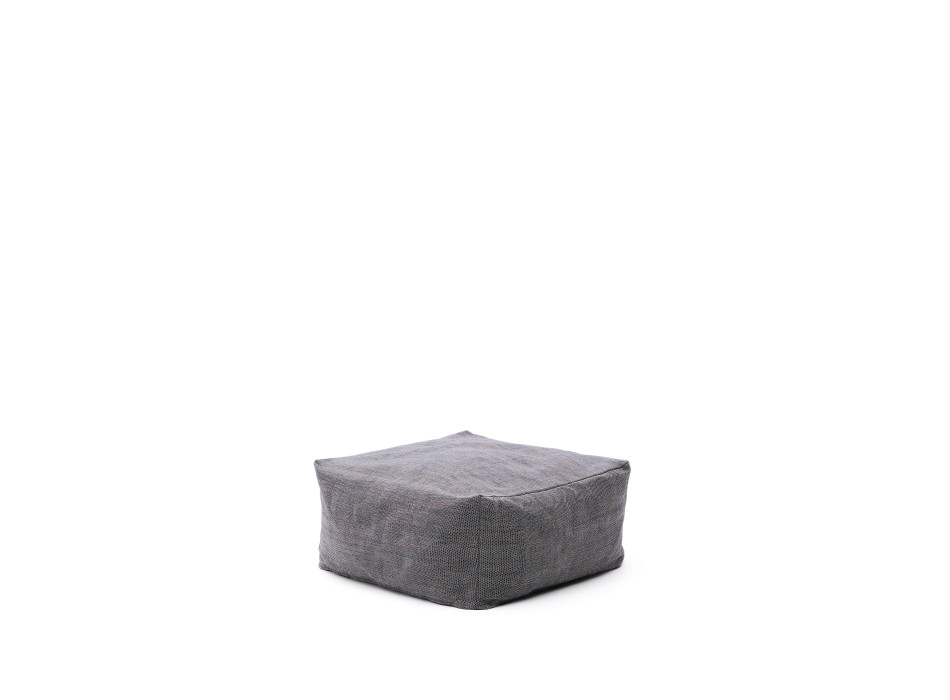 Vedell 100 % PET-Hocker, dunkelblau, 60 x 60 x 30 cm