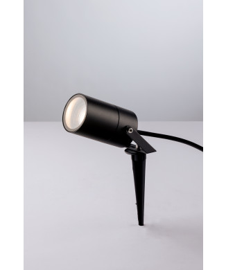 AKRON BLACK PROJEKTOR MIT 1XGU10 IP65 10X6CM SPIKE