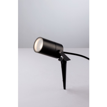 AKRON BLACK PROJEKTOR MIT 1XGU10 IP65 10X6CM SPIKE
