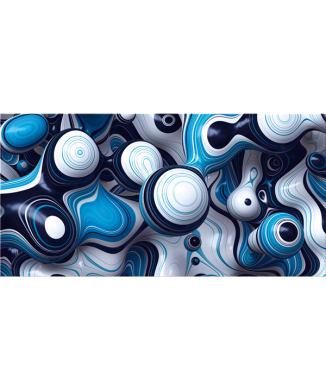 3D-Bild BLOB TÜRKIS G4832 PINTDECOR