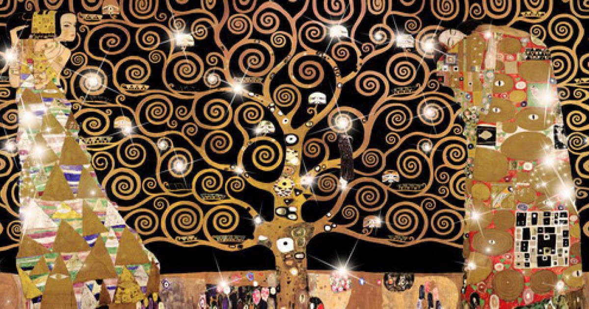 RAHMENKRISTALLSAMMLUNG KLIMT CR015 140x70 MANIE