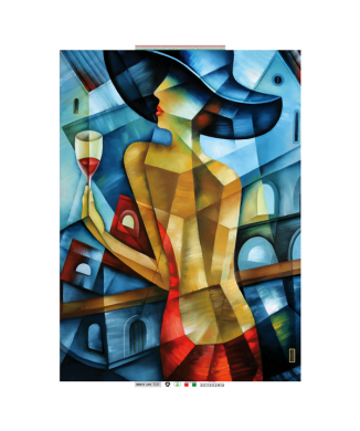 Rahmen FRAU AN DER BAR G5010 PINTDECOR