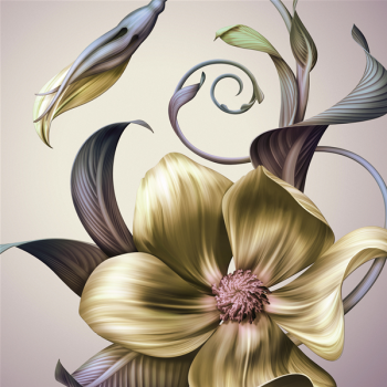 Rahmen VOM WIND BEWEGTE BLUMEN G1994 PINTDECOR