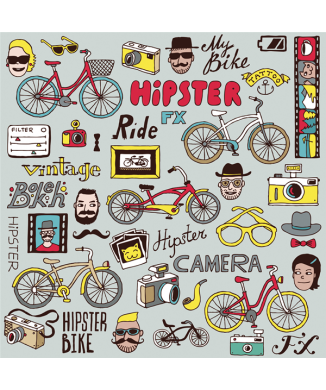 Rahmen HIPSTER BIKE G1638 PINTDECOR