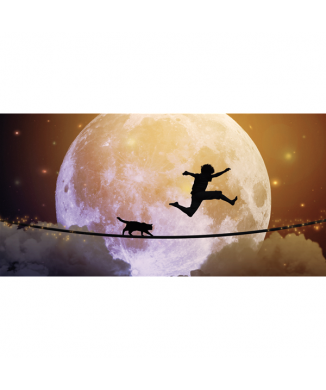 Rahmen HOPPING ON THE MOON G2238 PINTDECOR