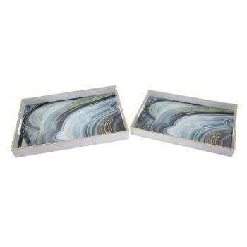 S/TASCHEN, PAAR AUS WEISSEM MARMOR