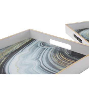 S/TASCHEN, PAAR AUS WEISSEM MARMOR