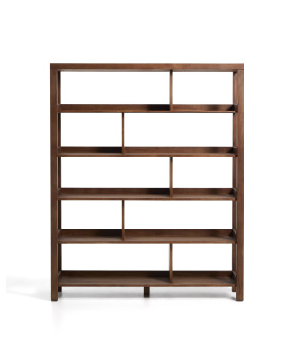Norani Regal aus Massivholz und Akazienfurnier, 150 x 185 cm
