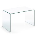 Burano Schreibtisch 125 x 70 cm transparent OUTLET