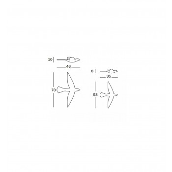 METALLSKULPTUR VÖGEL MT342 GROSSE MAGIS ICH AUCH