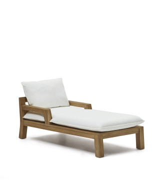 Forcanera-Liegestuhl aus massivem Teakholz