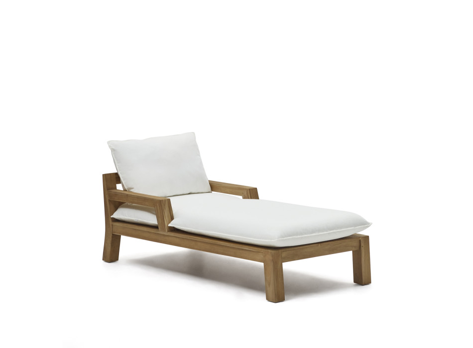 Forcanera-Liegestuhl aus massivem Teakholz
