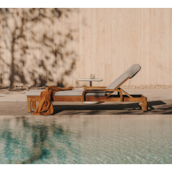 Sonsaura Liegestuhl aus massivem FSC 100% Eukalyptusholz