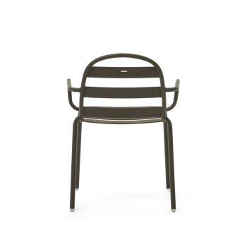 Joncols Outdoor-Stuhl aus grün lackiertem Aluminium