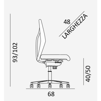 King N02 COMEL Bürostuhl