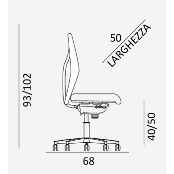 King N102 COMEL Bürostuhl