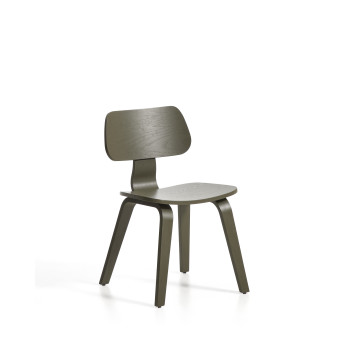 Gena-Stuhl aus Eichenfurnier mit Finish