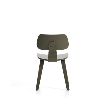 Gena-Stuhl aus Eichenfurnier mit Finish