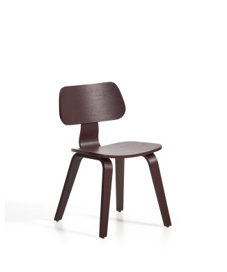 Gena-Stuhl aus Eichenfurnier mit Finish