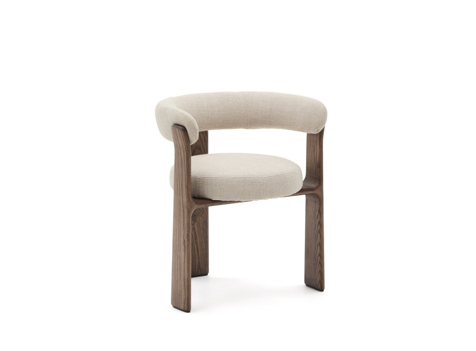 Dreibeiniger Chenille-Stuhl aus Granit