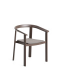 Erice stapelbarer Outdoor-Stuhl aus Aluminium und braunem Seil