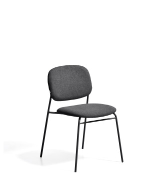 Meli stapelbarer Chenille-Stuhl