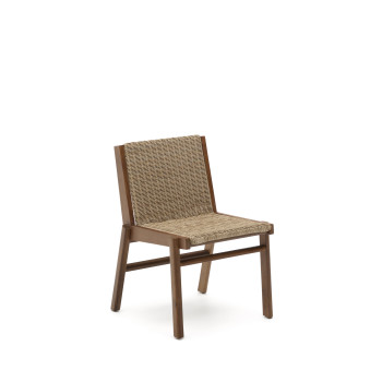 Itani Stuhl aus massivem Akazienholz und 100 % FSC-Kunstrattan