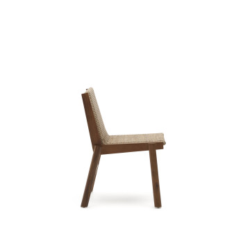 Itani Stuhl aus massivem Akazienholz und 100 % FSC-Kunstrattan