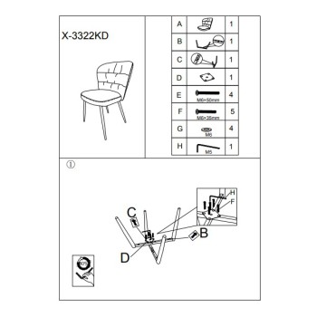 GRAUER LOSANNA-STUHL-SET MIT 2 STÜCK