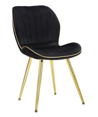 PARIS SPACE CHAIR SCHWARZ/GOLD SET 2 STK