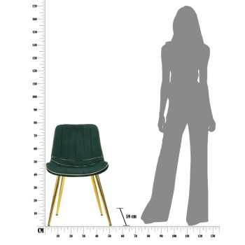 PARIS STUHL GRÜN/GOLD SET 2 STK