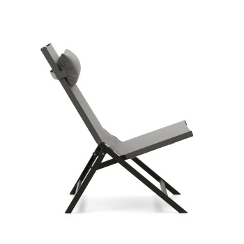 Klappstuhl von Canutells aus Aluminium mit grauem Finish