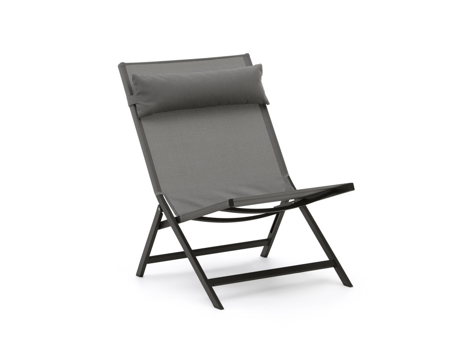 Klappstuhl von Canutells aus Aluminium mit grauem Finish