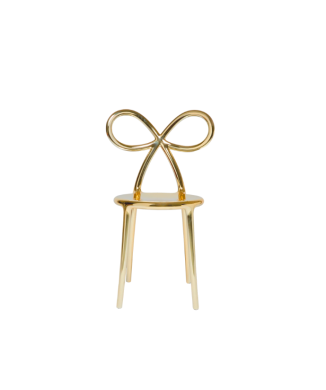 QEEBOO Ribbon Chair mit Metall-Finish