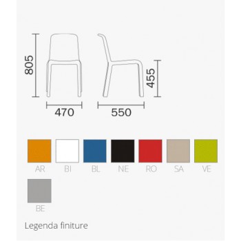 STUHL PEDRALI SCHNEE 300