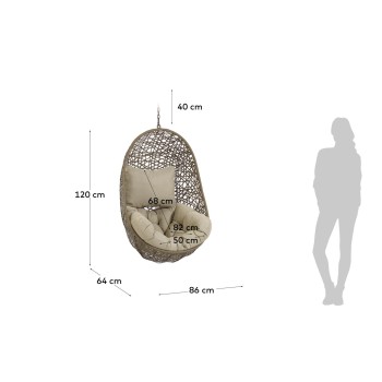 Brauner Florina Hängesessel