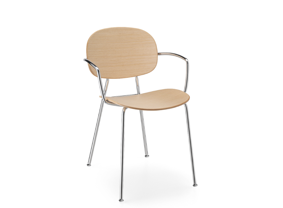 TONDINA Vierbeinstuhl mit Armlehnen - INFINITI