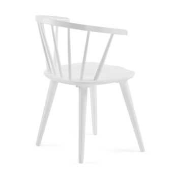 Trise DM Stuhl und lackiertes massives Gummibaumholz