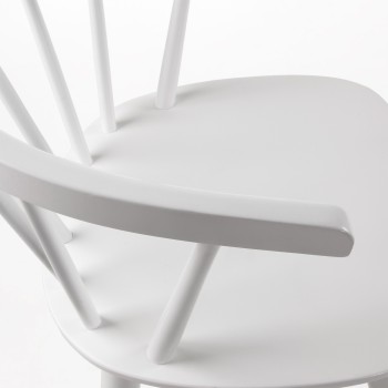 Trise DM Stuhl und lackiertes massives Gummibaumholz